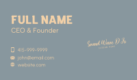 Elegant Beauty Wordmark Business Card Image Preview