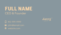 Elegant Beauty Wordmark Business Card Image Preview