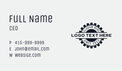 Auto Repair Wordmark Business Card Image Preview