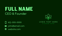 Biotech Leaf Atom Business Card Preview