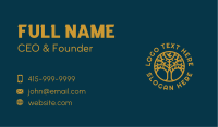 Golden Bird Tree Nature Business Card Image Preview