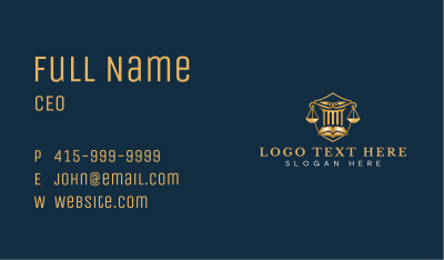 Lawyer Attorney Scale Business Card Image Preview