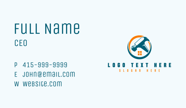 Renovation Hammer Contractor Business Card Design Image Preview