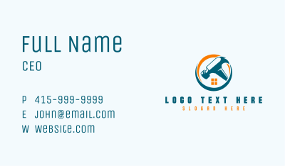 Renovation Hammer Contractor Business Card Image Preview