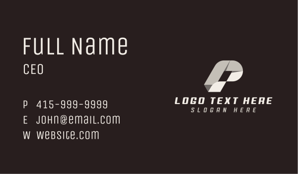 Origami Logistics Delivery Business Card Design Image Preview