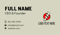 Wrench Ribbon Mechanic Business Card Design