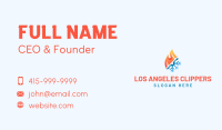 Fuel Flame Snow Energy Business Card Image Preview