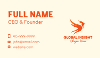 Legendary Fiery Phoenix Business Card Image Preview