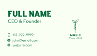 Green Needle Leaf Business Card Image Preview