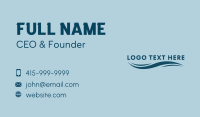 Wave Water Wordmark Business Card Image Preview