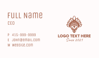 Tribal Tiger Head  Business Card Image Preview