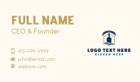 Paint Brush Wave Banner Business Card Design