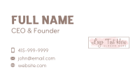 Feminine Script Business Business Card Image Preview