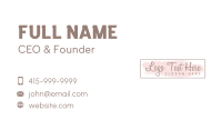 Feminine Script Business Business Card Preview