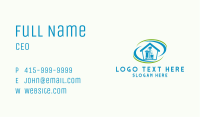 House Cleaning Tools Business Card Image Preview