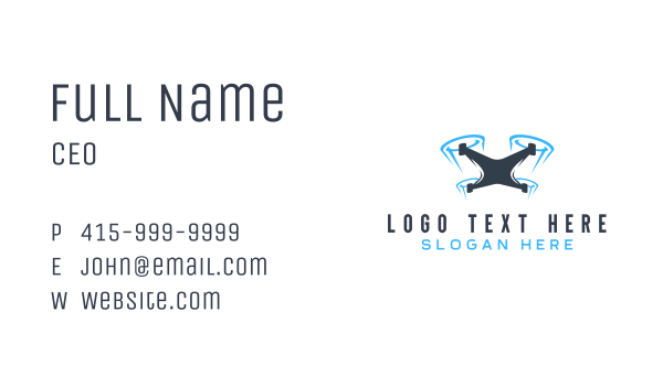 Flight Drone Lens Business Card Design Image Preview