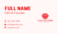 Lip Gloss Cosmetics Business Card Preview