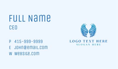Winged Heavenly Angel Business Card Image Preview