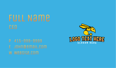 Bomb Bee Mascot Business Card Image Preview