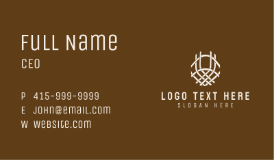 Fabric Weave Textile  Business Card Image Preview