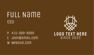 Fabric Weave Textile  Business Card