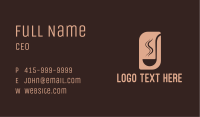 Minimalist Brown Ladle Business Card Image Preview