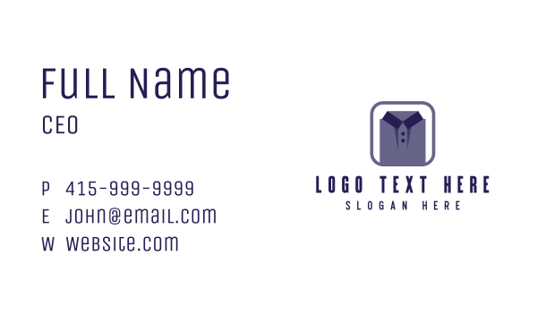 Folded Tshirt Apparel Business Card Design Image Preview