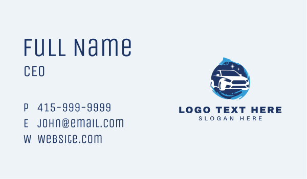 Vehicle Pressure Water Cleaner Business Card Design Image Preview
