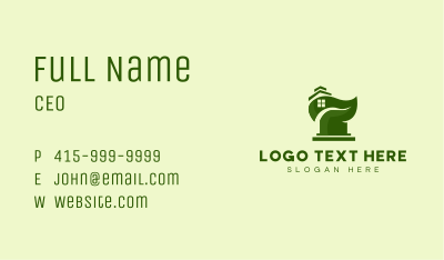 Sustainable Home Construction Business Card Image Preview