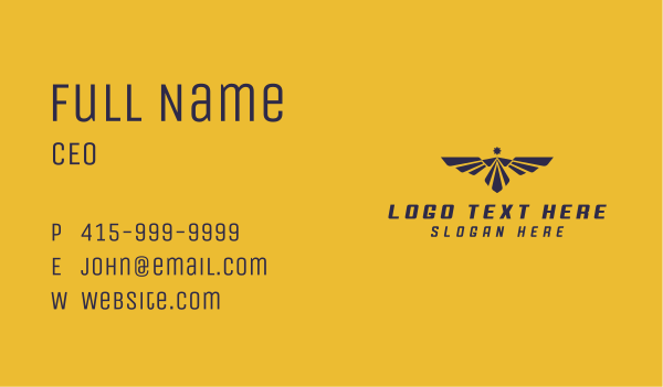 Eagle Wings Pilot Academy Business Card Design Image Preview