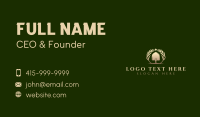 Garden Shovel Wreath Business Card Design