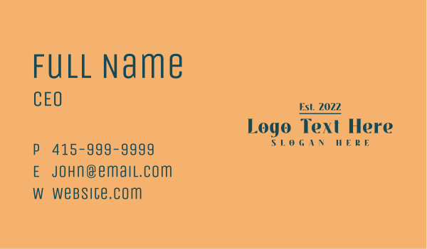 Green Company Wordmark Business Card Design Image Preview