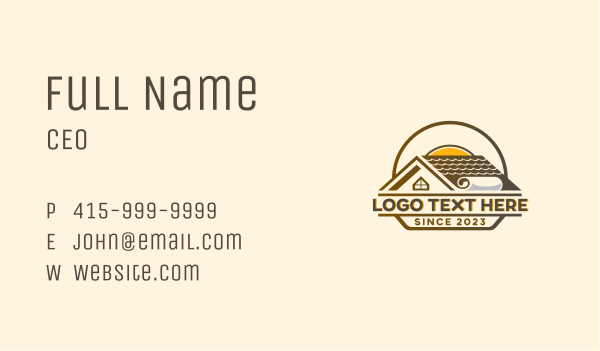 Property Residence Roof Business Card Design Image Preview