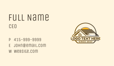 Property Residence Roof Business Card Image Preview