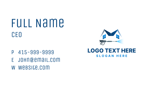 House Water Wash Business Card Design Image Preview