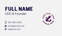Clothing Streetwear Lettermark Business Card Preview
