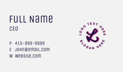 Clothing Streetwear Lettermark Business Card Image Preview