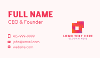 Creative Square Startup Business Card Image Preview