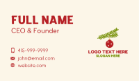 Christmas Ball Ornament Business Card Image Preview