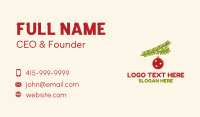 Christmas Ball Ornament Business Card Design