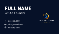 Leadership Star Crescent Business Card Preview