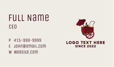 Chocolate Food Cart Business Card Image Preview