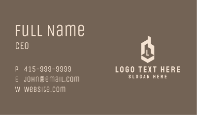 Building Skyscraper Lettermark Business Card Image Preview