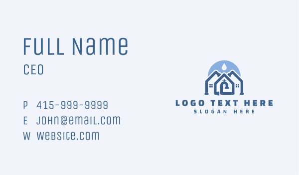 Water Faucet House Plumbing Business Card Design Image Preview