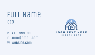 Water Faucet House Plumbing Business Card Image Preview