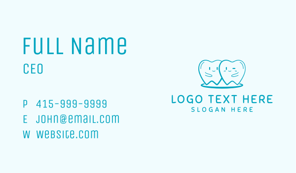 Happy Molar Teeth Business Card Design Image Preview