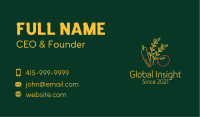 Organic Vegetable Harvest Business Card Image Preview