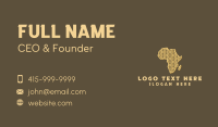 Tribal Eye Africa Map  Business Card Preview