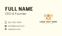 Bee Insect Honeycomb Business Card Design