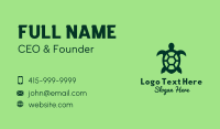 Green Sea Turtle  Business Card Design